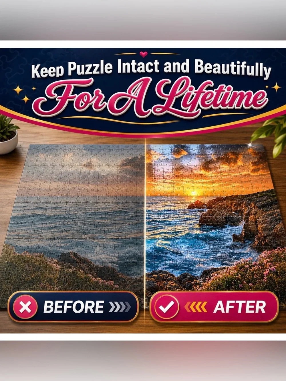 Jigsaw Puzzle Glue 2-Pack w/ Applicators Clear Quick-Dry PVA ~ 350mL Remaining